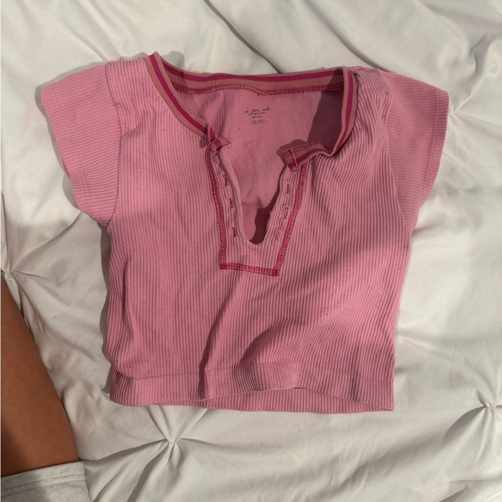 Urban Outfitters Pink Short Sleeve Tee